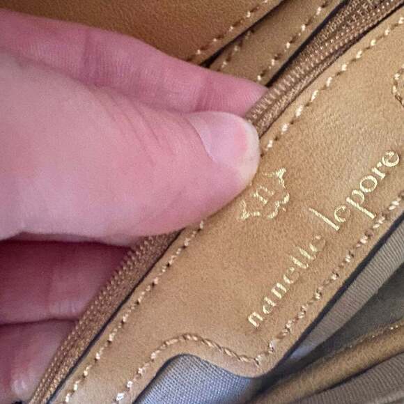 Nanette Lepore Woven Raffia Embroidered Crossbody Bag Clutch boho - Picture 4 of 6